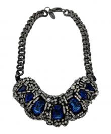 ENFOLD（エンフォルド）の古着「ビジュー チョーカー／ネックレス」｜ブルー