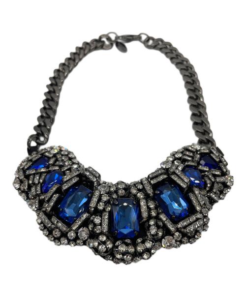 ENFOLD（エンフォルド）ENFOLD (エンフォルド) ビジュー チョーカー／ネックレス ブルーの古着・服飾アイテム