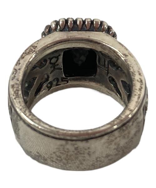 ノーブランド（ノーブランド）ノーブランド (-) シルバーリング ブラック サイズ:19号の古着・服飾アイテム
