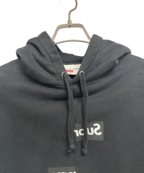 SUPREME（シュプリーム）Supreme (シュプリーム) COMME des GARCONS SHIRT (コムデギャルソンシャツ) 18AW Split BOX Logo Hooded Sweatshirt ブラック サイズ:Sの古着・服飾アイテム