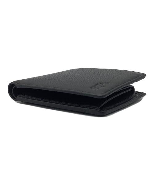 POLO RALPH LAUREN（ポロ・ラルフローレン）POLO RALPH LAUREN (ポロ・ラルフローレン) 2つ折り財布 ブラック 未使用品の古着・服飾アイテム