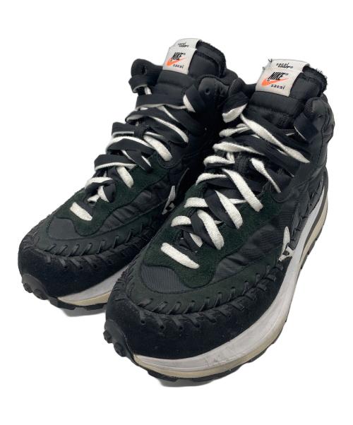 NIKE（ナイキ）NIKE (ナイキ) sacai (サカイ) Jean-Paul Gaultier (ジャンポールゴルチェ) Vapor Waffle ハイカットスニーカー ブラック サイズ:265の古着・服飾アイテム