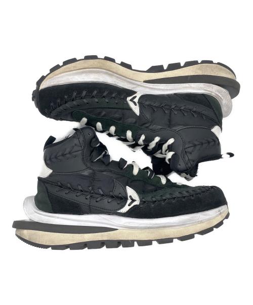 NIKE（ナイキ）NIKE (ナイキ) sacai (サカイ) Jean-Paul Gaultier (ジャンポールゴルチェ) Vapor Waffle ハイカットスニーカー ブラック サイズ:265の古着・服飾アイテム