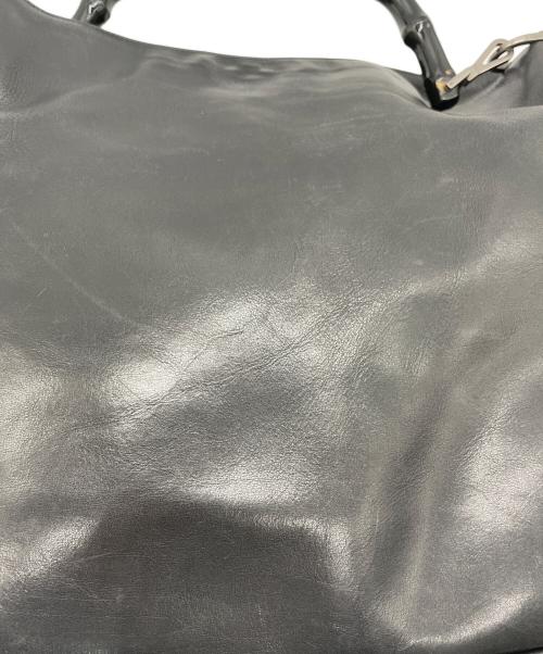 GUCCI（グッチ）GUCCI (グッチ) バンブー2WAYバッグ ブラックの古着・服飾アイテム