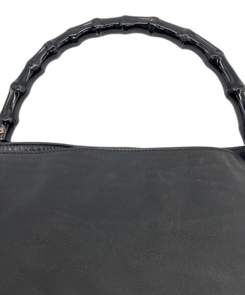 GUCCI（グッチ）GUCCI (グッチ) バンブー2WAYバッグ ブラックの古着・服飾アイテム