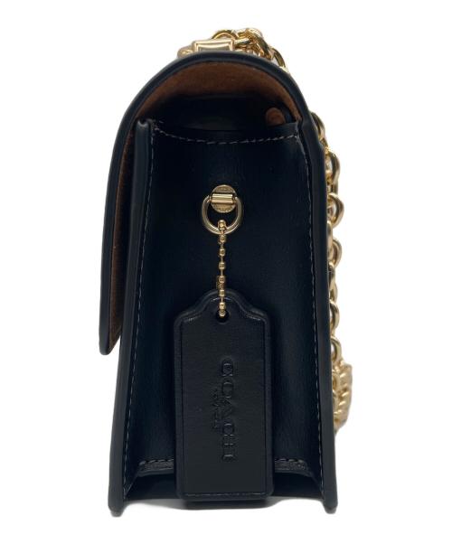 COACH（コーチ）COACH (コーチ) エライザ フラップ クロスボディ・シグネチャー キャンバス ブラックの古着・服飾アイテム