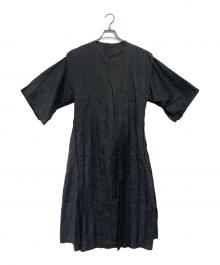 COSMIC WONDER（コズミックワンダー）の古着「半袖リネンワンピース」｜ブラック