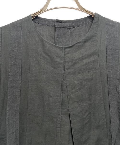 COSMIC WONDER（コズミックワンダー）COSMIC WONDER (コズミックワンダー) 半袖リネンワンピース ブラック サイズ:記載なしの古着・服飾アイテム