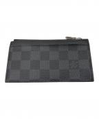 LOUIS VUITTONルイ ヴィトン）の古着「コインカード･ホルダー ダミエ・グラフィット」｜ブラック
