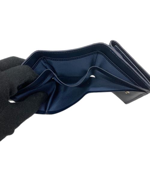 PELLE MORBIDA（ペッレモルビダ）PELLE MORBIDA (ペッレモルビダ) 3つ折り財布 ネイビーの古着・服飾アイテム