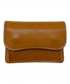 WILDSWANSワイルドスワンズ）の古着「レザーコインケース」｜キャメル