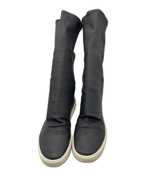 RICK OWENS（リックオウエンス）RICK OWENS (リックオウエンス) ストレッチブーツ ブラック サイズ:41の古着・服飾アイテム
