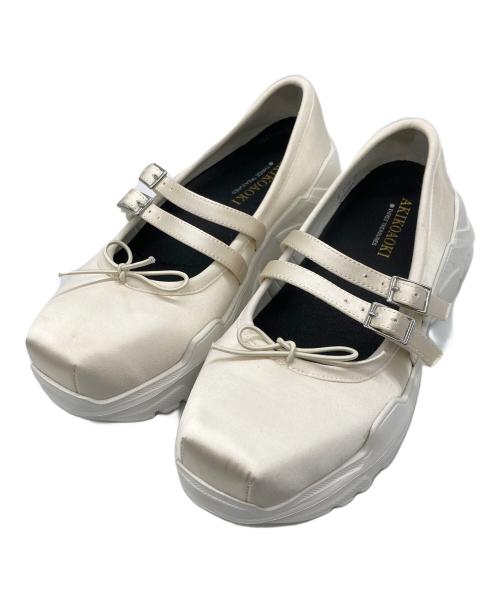 AKIKOAOKI（アキコアオキ）AKIKOAOKI (アキコアオキ) Giselle/ローファー/メリージェーン ホワイト サイズ:23㎝の古着・服飾アイテム