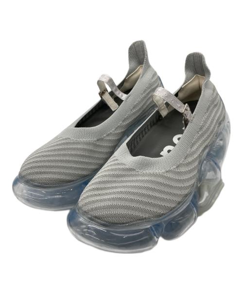 grounds（グラウンズ）grounds (グラウンズ) litmus MOOPIE KNIT PUMPS ライトグレー サイズ:25㎝の古着・服飾アイテム