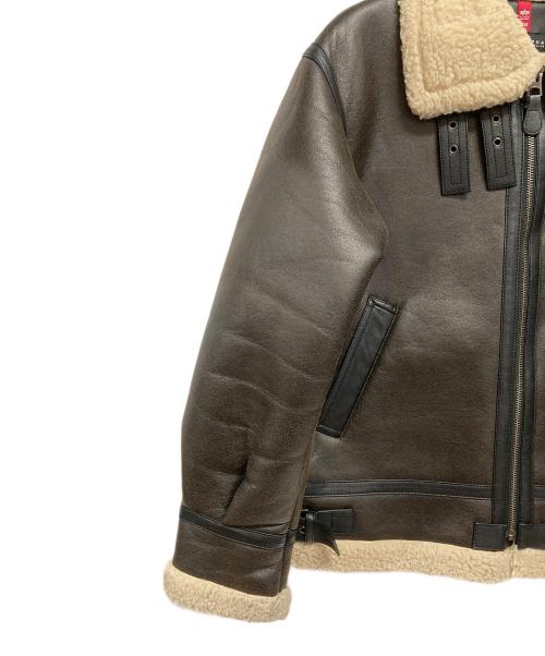 ALPHA INDUSTRIES（アルファインダストリーズ）ALPHA INDUSTRIES (アルファインダストリーズ) フライトジャケット ダークブラウン サイズ:Mの古着・服飾アイテム
