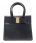 Salvatore Ferragamo（サルヴァトーレ フェラガモ）の古着「ヴァラリボン　ハンドバッグ」｜ブラック