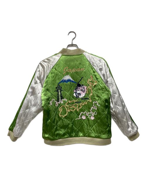 STUDIO D'ARTISAN（ステュディオダルチザン）STUDIO D'ARTISAN (ステュディオダルチザン) リバーシブル スカジャン JAPAN大阪 豚刺繍 ブラック サイズ:Mの古着・服飾アイテム