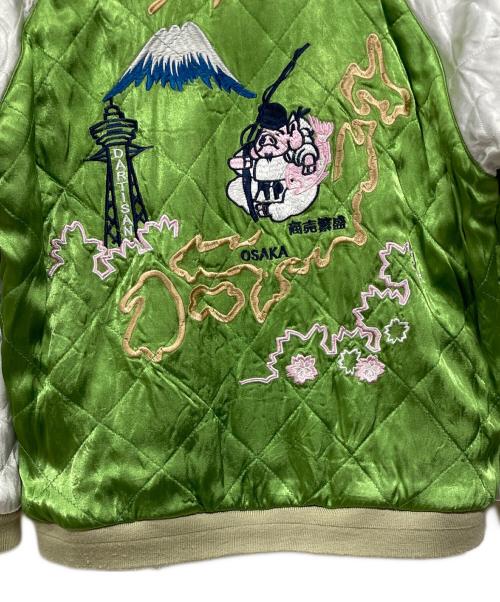 STUDIO D'ARTISAN（ステュディオダルチザン）STUDIO D'ARTISAN (ステュディオダルチザン) リバーシブル スカジャン JAPAN大阪 豚刺繍 ブラック サイズ:Mの古着・服飾アイテム