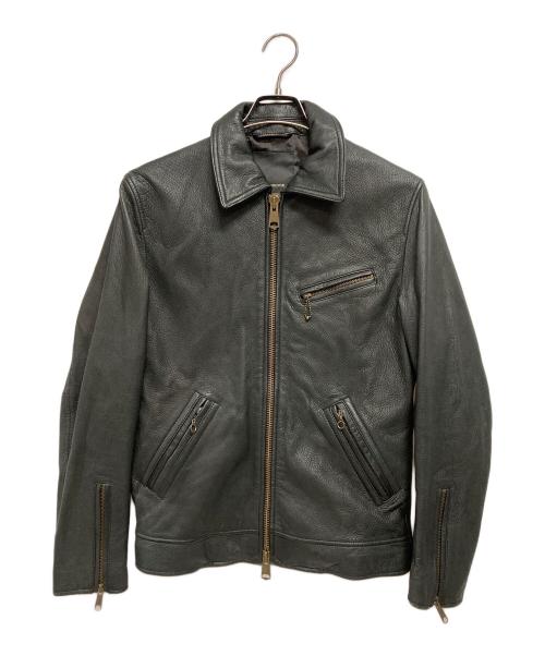 JACKROSE（ジャックローズ）JACKROSE (ジャックローズ) レザージャケット ブラック サイズ:4の古着・服飾アイテム