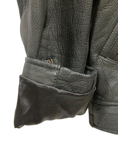 JACKROSE（ジャックローズ）JACKROSE (ジャックローズ) レザージャケット ブラック サイズ:4の古着・服飾アイテム
