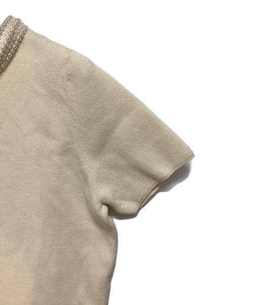 BALLSEY（ボールジィ）BALLSEY (ボールジィ) パールコンビ パディットカラープルオーバー ベージュ サイズ:Sの古着・服飾アイテム