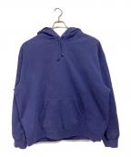 SUPREMEシュプリーム）の古着「23AW Satin Applique Hooded Sweatshirt」｜ブルー