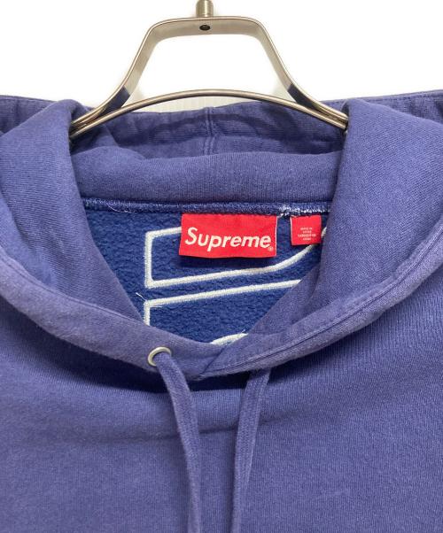SUPREME（シュプリーム）Supreme (シュプリーム) 23AW Satin Applique Hooded Sweatshirt ブルー サイズ:XLの古着・服飾アイテム