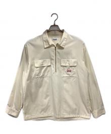 X-LARGE（エクストララージ）の古着「ハーフジップシャツ」｜アイボリー