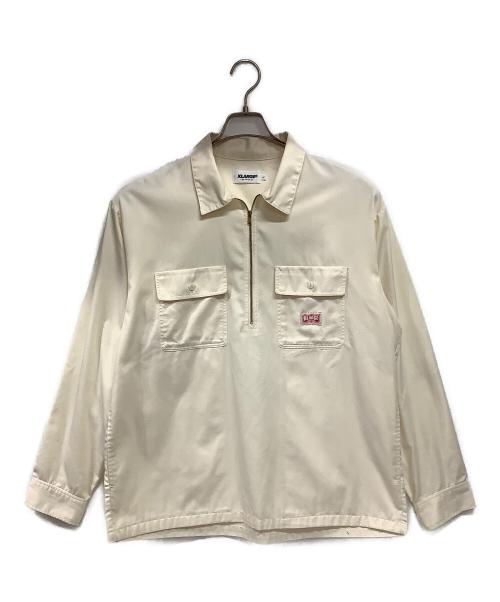 X-LARGE（エクストララージ）X-LARGE (エクストララージ) ハーフジップシャツ アイボリー サイズ:Lの古着・服飾アイテム