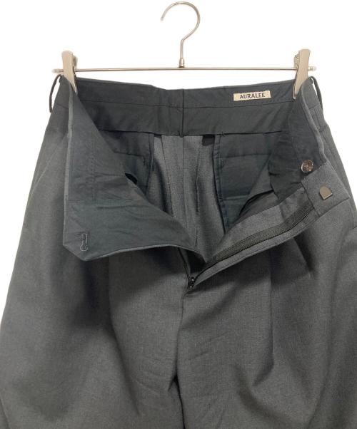 AURALEE（オーラリー）AURALEE (オーラリー) LUEFACED WOOL WIDE SLACKS グレー サイズ:3の古着・服飾アイテム
