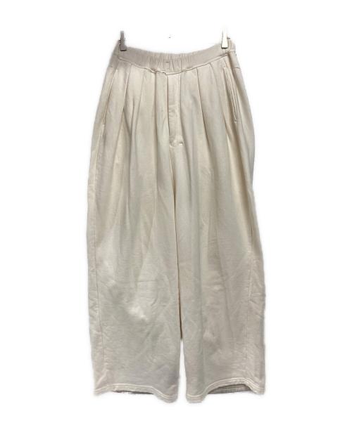 ANCELLM（アンセルム）ANCELLM (アンセルム) TUCK SWEAT PANTS ホワイト サイズ:1の古着・服飾アイテム