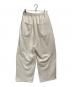 ANCELLM (アンセルム) TUCK SWEAT PANTS ホワイト サイズ:1：15000円