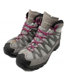 mont-bell（モンベル）の古着「マウンテンクルーザー400／トレッキングシューズ」｜グレー×パープル