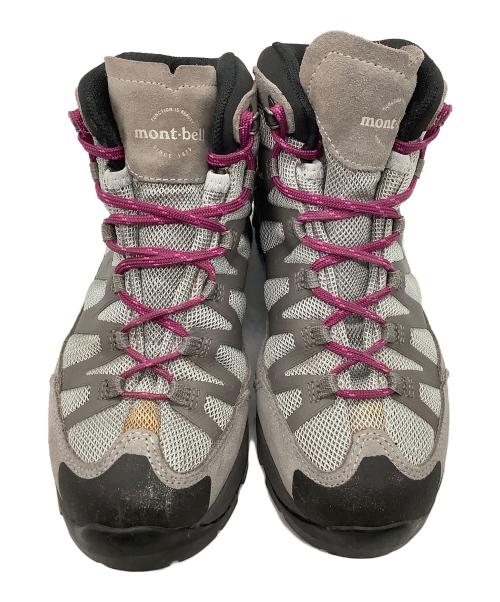 mont-bell（モンベル）mont-bell (モンベル) マウンテンクルーザー400／トレッキングシューズ グレー×パープル サイズ:23.0の古着・服飾アイテム
