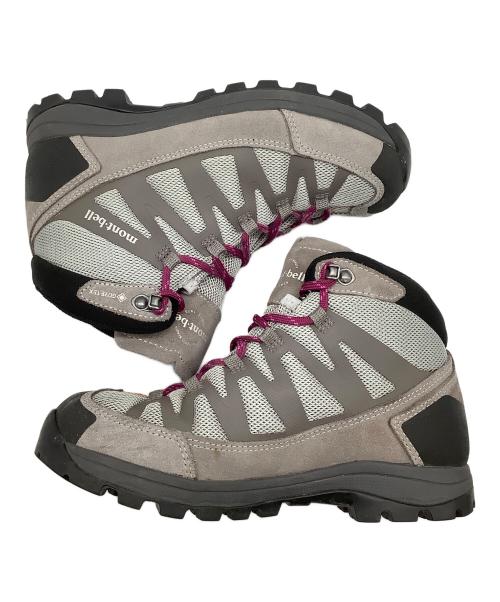 mont-bell（モンベル）mont-bell (モンベル) マウンテンクルーザー400／トレッキングシューズ グレー×パープル サイズ:23.0の古着・服飾アイテム