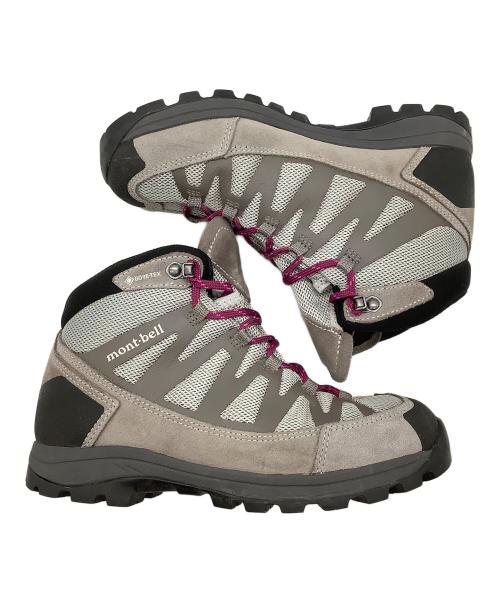 mont-bell（モンベル）mont-bell (モンベル) マウンテンクルーザー400／トレッキングシューズ グレー×パープル サイズ:23.0の古着・服飾アイテム