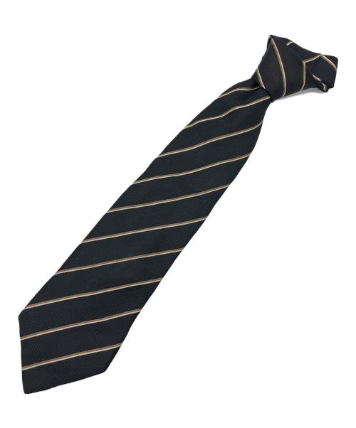 GUCCI（グッチ）GUCCI (グッチ) ストライプネクタイ ブラック サイズ:記載なしの古着・服飾アイテム