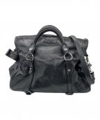 MIU MIUミュウミュウ）の古着「vitellolux 2WAYショルダーバッグ」｜ブラック