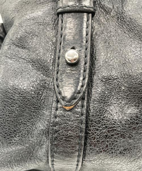 MIU MIU（ミュウミュウ）MIU MIU (ミュウミュウ) vitellolux 2WAYショルダーバッグ ブラックの古着・服飾アイテム