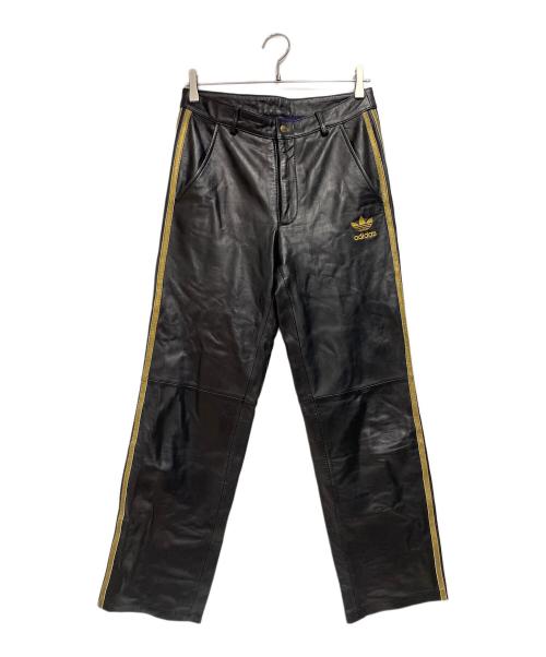 adidas（アディダス）adidas (アディダス) セットアップジャージ ブラック×ゴールド サイズ:Mの古着・服飾アイテム