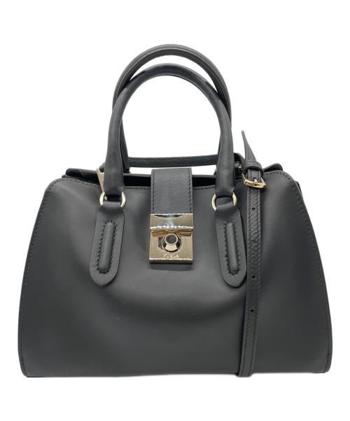 FURLA（フルラ）FURLA (フルラ) ミラノ 2WAYバッグ ブラックの古着・服飾アイテム