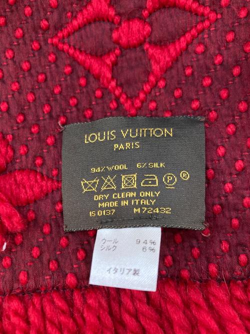 LOUIS VUITTON（ルイ ヴィトン）LOUIS VUITTON (ルイ ヴィトン) エシャルプ ロゴマニア レッド／マフラー レッドの古着・服飾アイテム