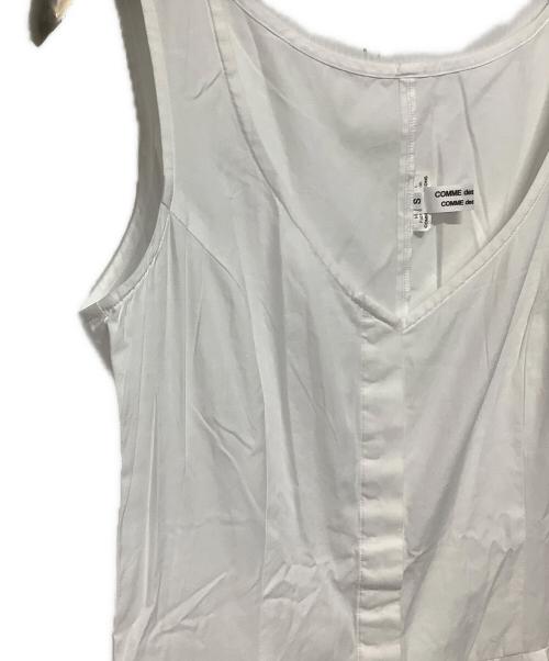 COMME des GARCONS（コムデギャルソン）COMME des GARCONS (コムデギャルソン) ノースリーブワンピース ホワイト サイズ:Sの古着・服飾アイテム