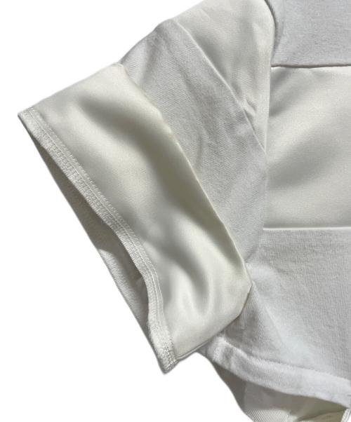 sacai（サカイ）sacai (サカイ) 変形ボーダーカットソー ホワイト サイズ:Mの古着・服飾アイテム