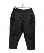 COMME des GARCONSコムデギャルソン）の古着「キルティングパンツ」｜ブラック