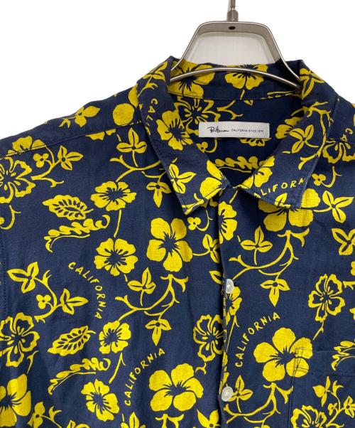 Ron Herman（ロンハーマン）Ron Herman (ロンハーマン) アロハシャツ ブルー×イエロー サイズ:Mの古着・服飾アイテム