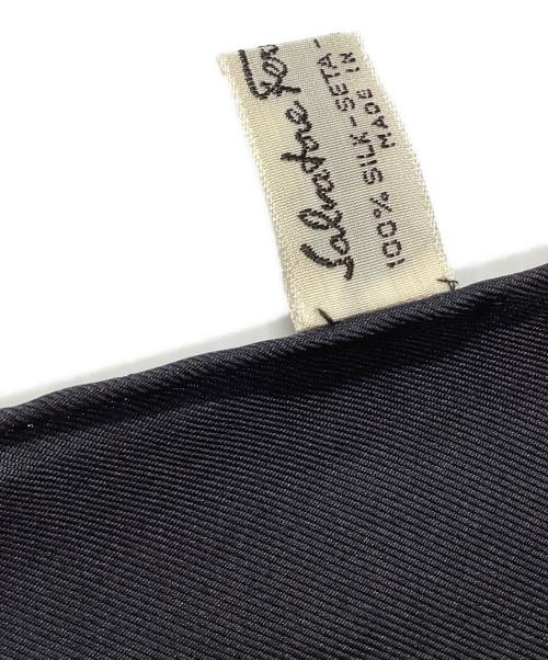 Salvatore Ferragamo（サルヴァトーレ フェラガモ）Salvatore Ferragamo (サルヴァトーレ フェラガモ) ヒョウ柄 大判スカーフ ネイビーの古着・服飾アイテム