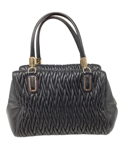 COACH（コーチ）COACH (コーチ) マディソンギャザードツイストレザー ミニ サッチェル ブラックの古着・服飾アイテム