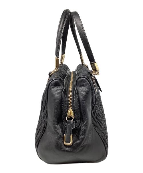 COACH（コーチ）COACH (コーチ) マディソンギャザードツイストレザー ミニ サッチェル ブラックの古着・服飾アイテム