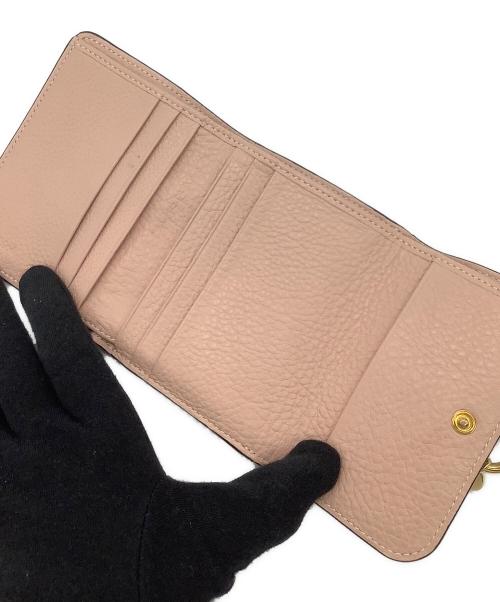Chloe（クロエ）Chloe (クロエ) 3つ折り財布 ピンクの古着・服飾アイテム